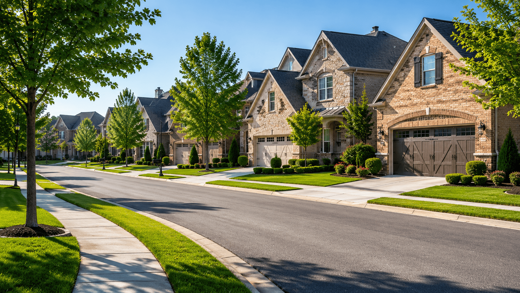 Residential neighborhood in Triune, TN